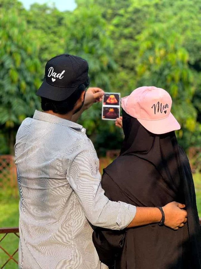 Mom and Dad caps